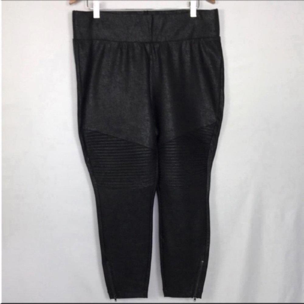 Torrid Womens High Rise Faux Leather Skinny Pants Black Size 2